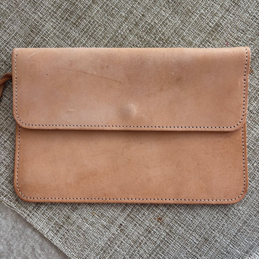 Jenni Kayne Leather Handle Clutch Bag (Rare)
